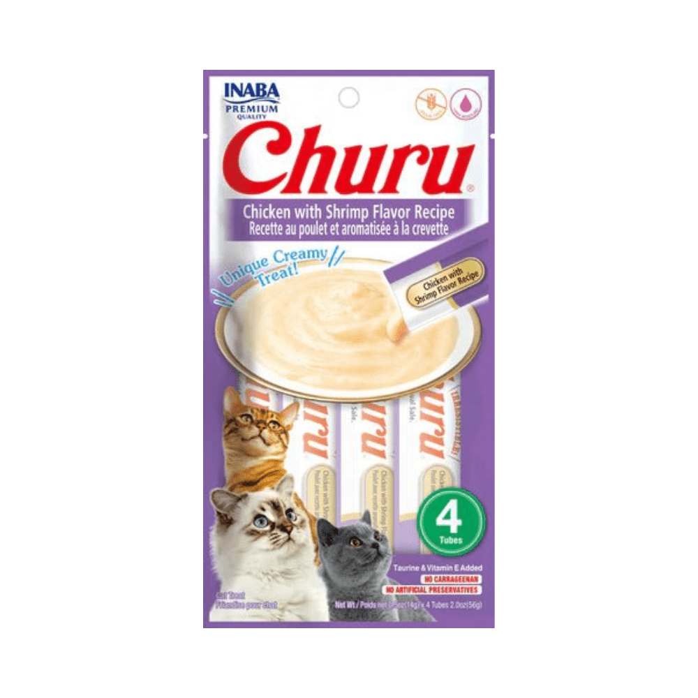Churu Cat Chicken with Shrimp Flavour Recipe - Snacks () fra Inaba Foods | Kjøp hos A - Vet Shop