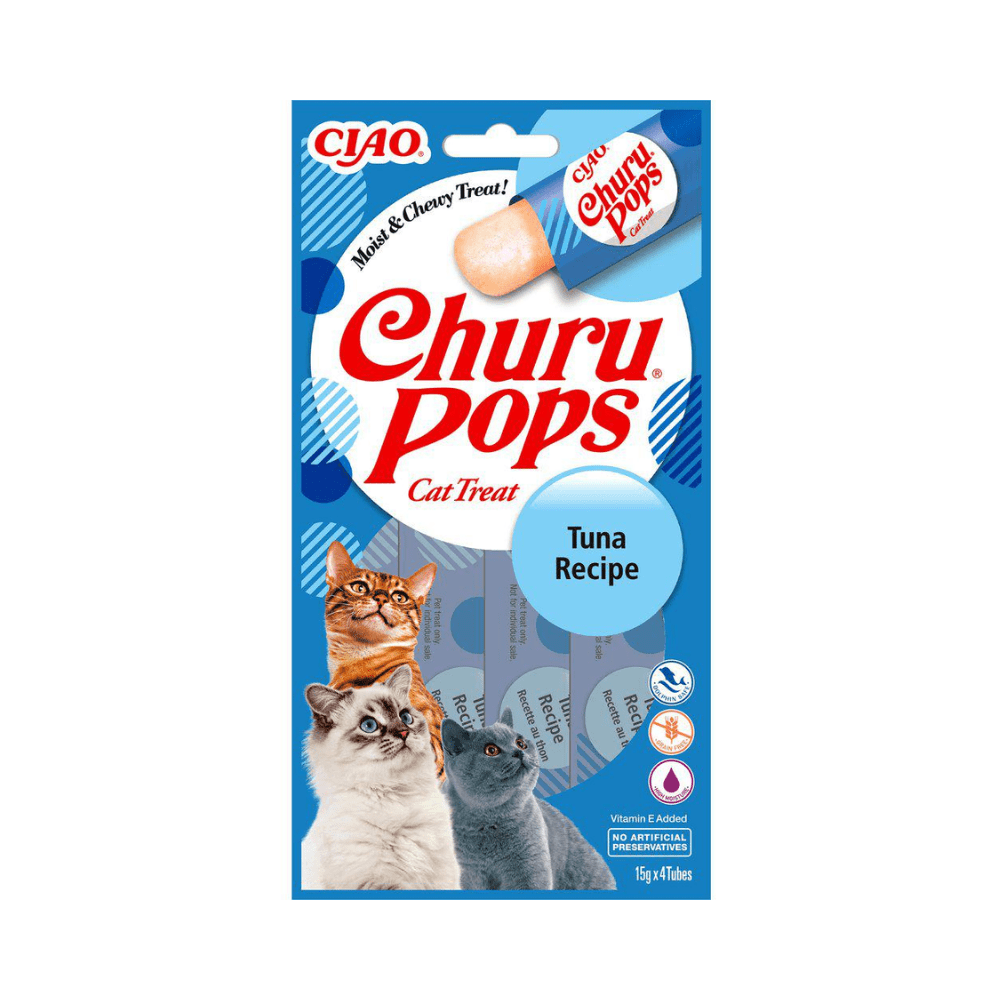 Churu Cat Pops Tuna - Snacks () fra Inaba Foods | Kjøp hos A - Vet Shop