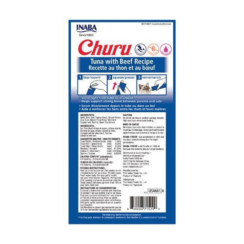 Churu Cat Puree Tuna with Beef Recipe - A - Vet Shop