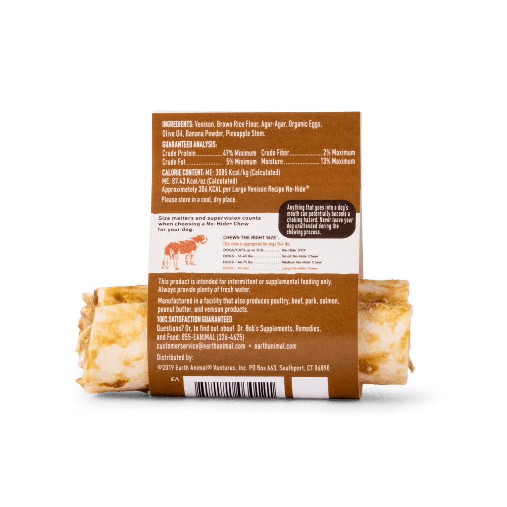 Earth Animal No - Hide Venison Chews - A - Vet Shop