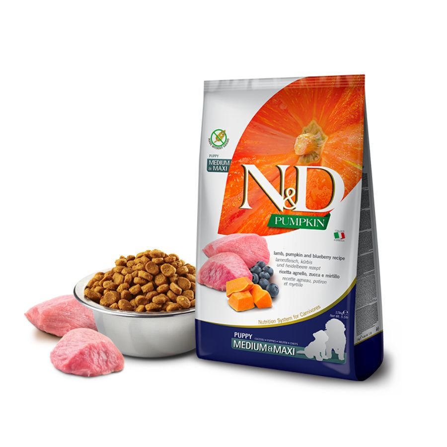 Farmina N&D Pumpkin Lamb & Blueberry Puppy Medium/Maxi - A - Vet Shop