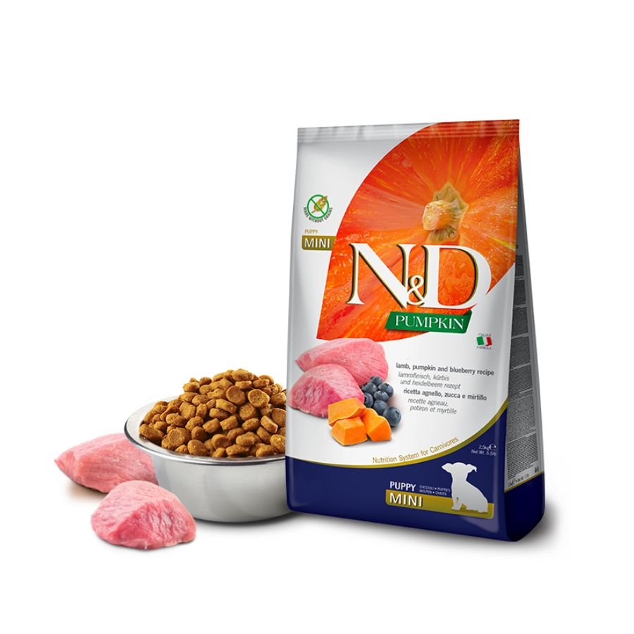 Farmina N&D Pumpkin Lamb, Pumpkin & Blueberry Mini Puppy - A - Vet Shop