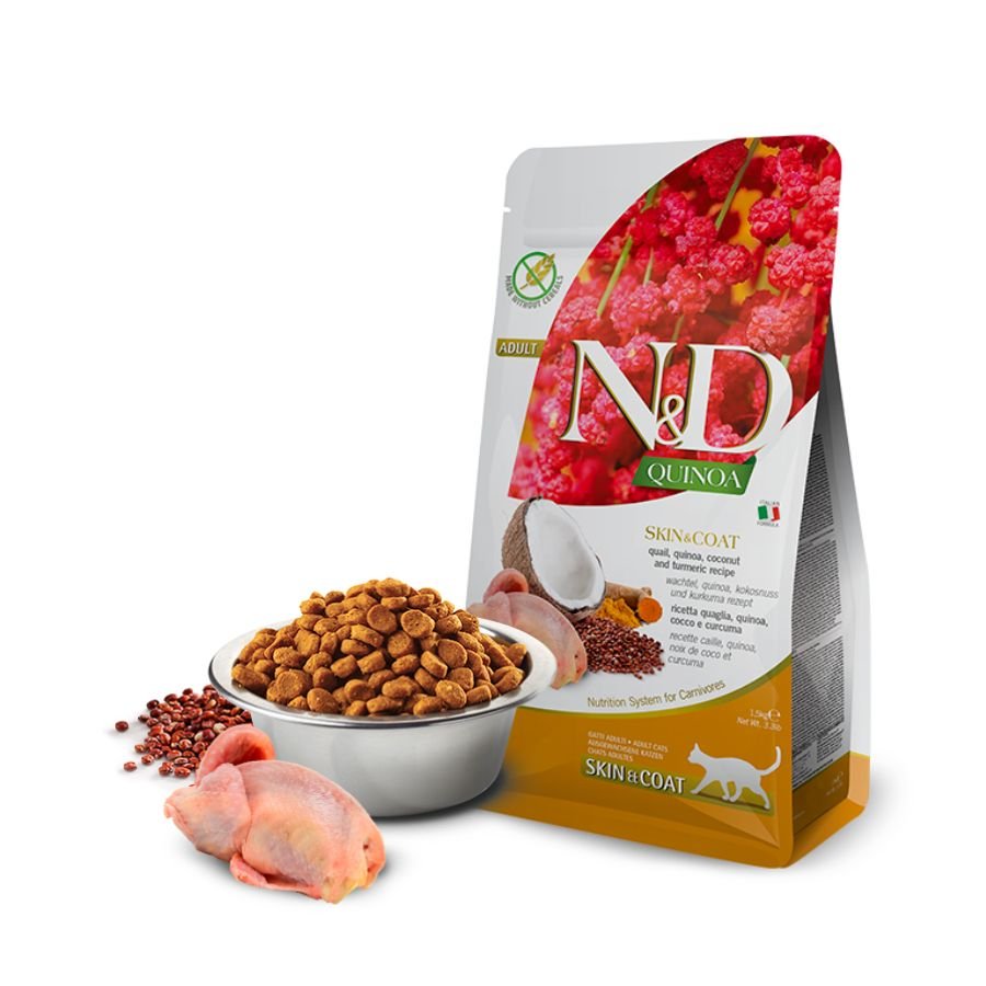 Farmina N&D Skin & Coat Quail & Coconut Adult Cat - A - Vet Shop