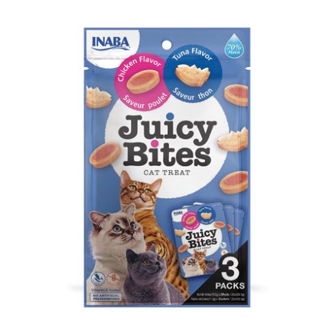 Juicy Cat Bites Chicken and Tuna Flavor - A - Vet Shop