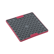 LickiMat Buddy - Slikkematte (LickiMat Buddy Deluxe - Rød/grå) fra LickiMat | Kjøp hos A - Vet Shop