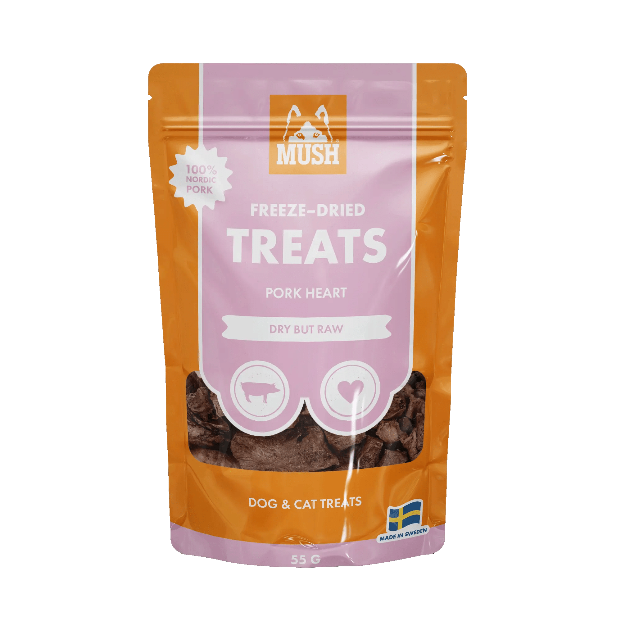 Mush Freeze - Dried Grisehjerte - A - Vet Shop