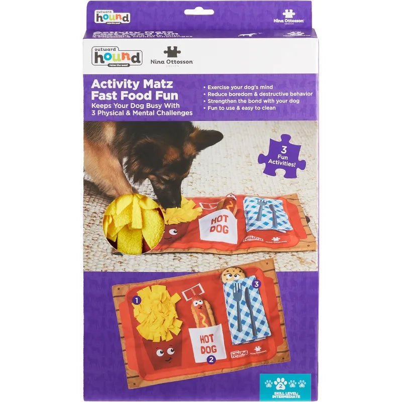 Nina Ottosson Dog Activity Matz Fast Food Fun Level 2 - A - Vet Shop