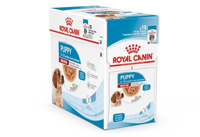 Royal Canin Medium Puppy Gravy Porsjonsposer - A - Vet Shop