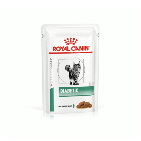 Royal Canin Weight Management Diabetic - Thin Slices In Gravy Pouch - Cat - 12x85g - A - Vet Shop