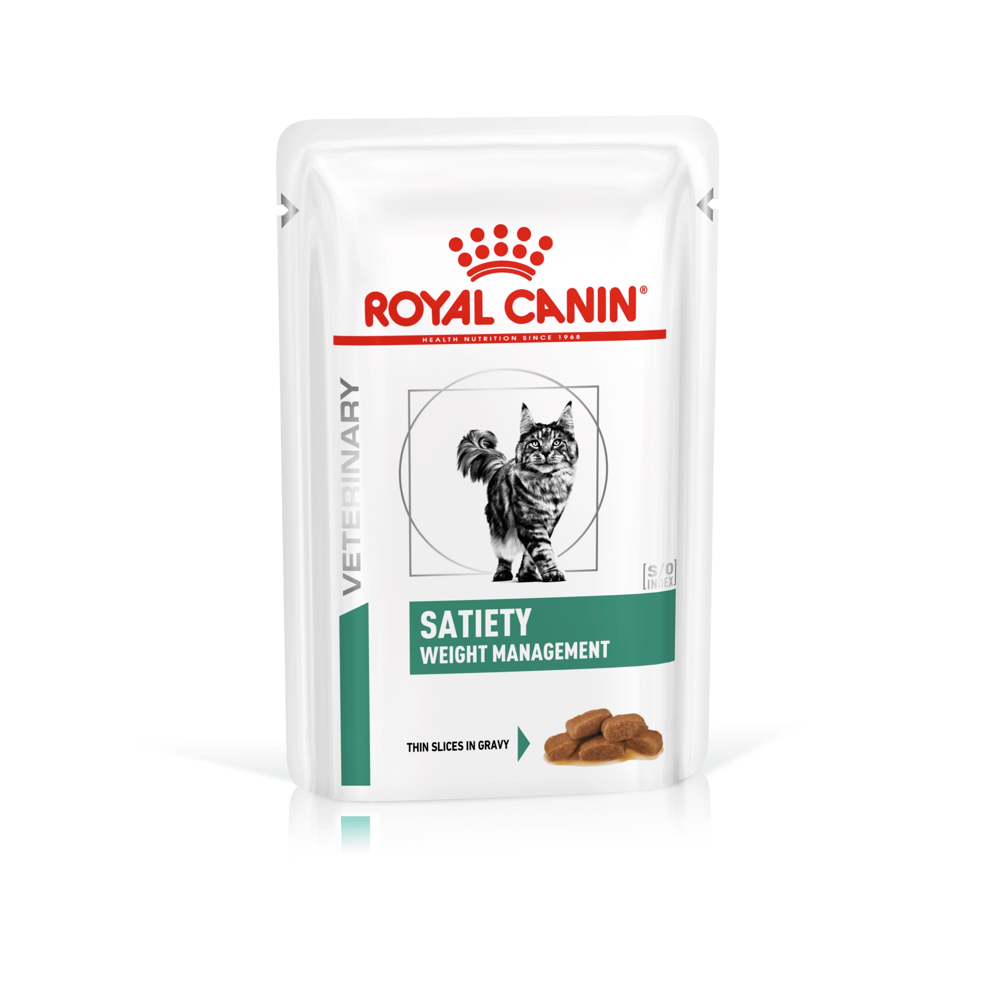Royal Canin Weight Management Satiety - Thin Slices In Gravy Pouch - Cat 12x85g - A - Vet Shop