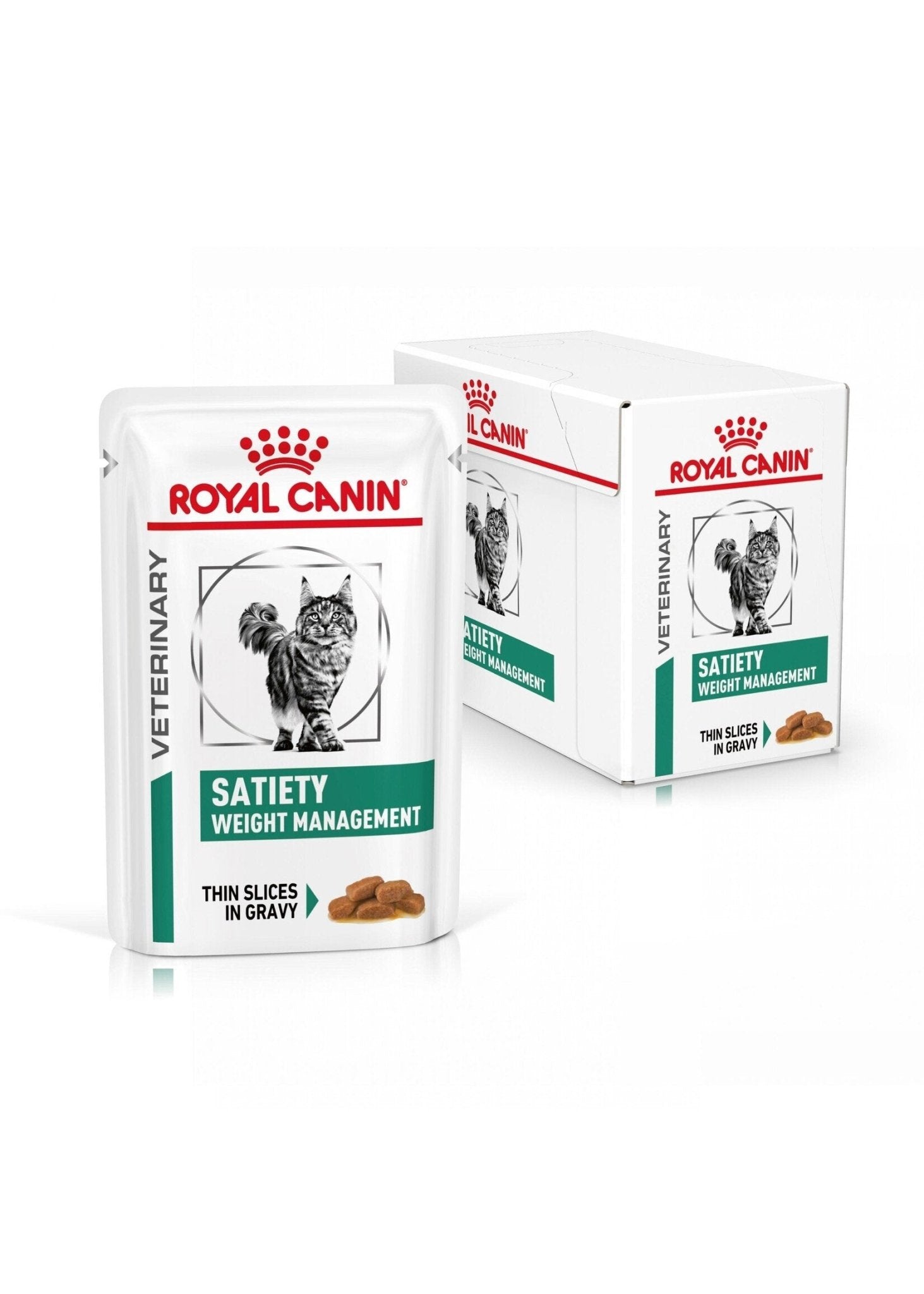 Royal Canin Weight Management Satiety - Thin Slices In Gravy Pouch - Cat 12x85g - A - Vet Shop