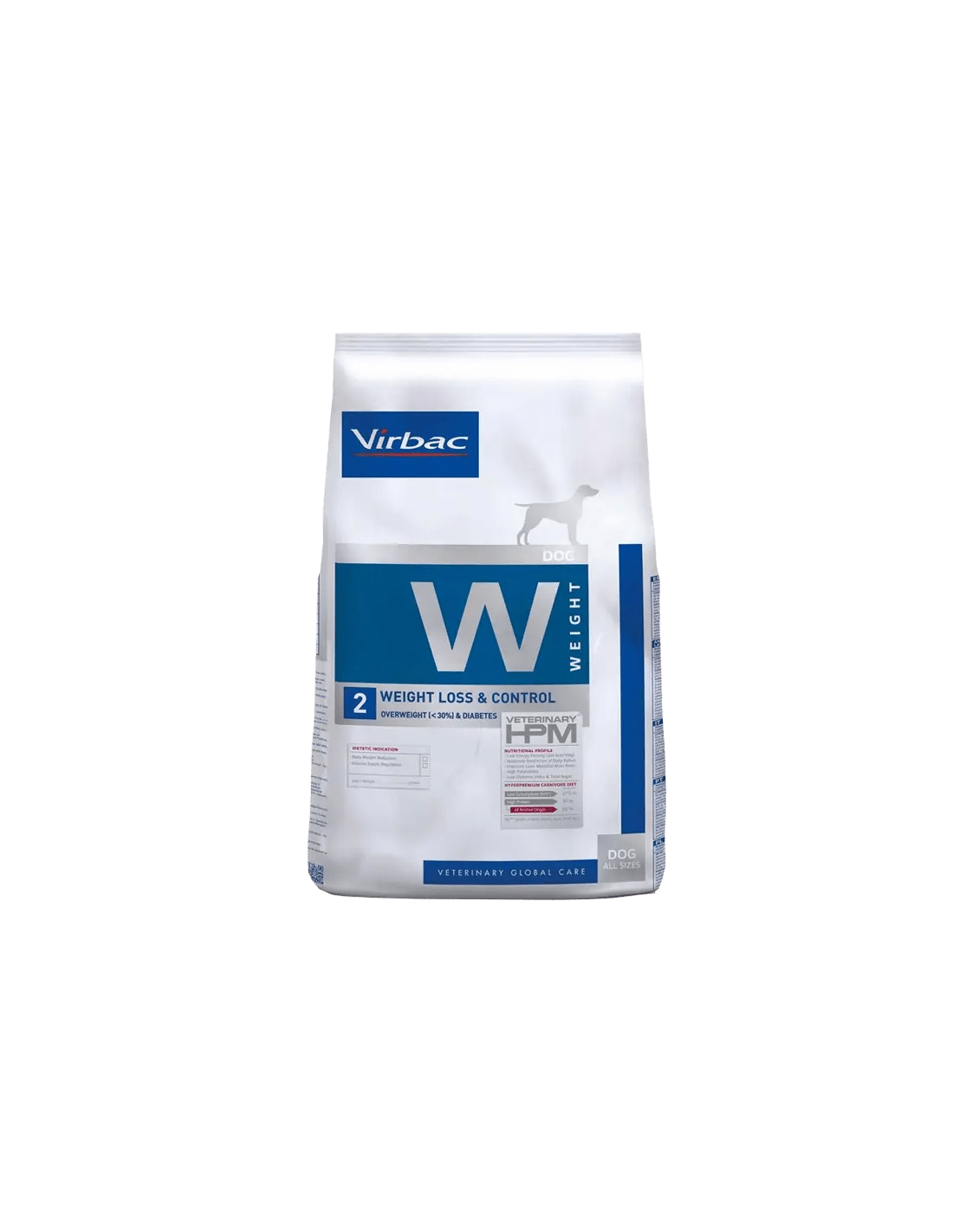 Virbac HPM Dog W2 Weight Loss & Control - A - Vet Shop