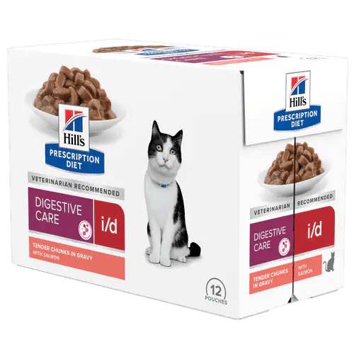 Hill's Prescription Diet Feline i/d Salmon Porsjonsposer - A - Vet Shop