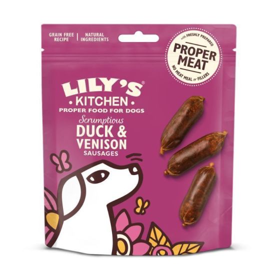 Lily's Kitchen Duck & Venison Sausages - A - Vet Shop