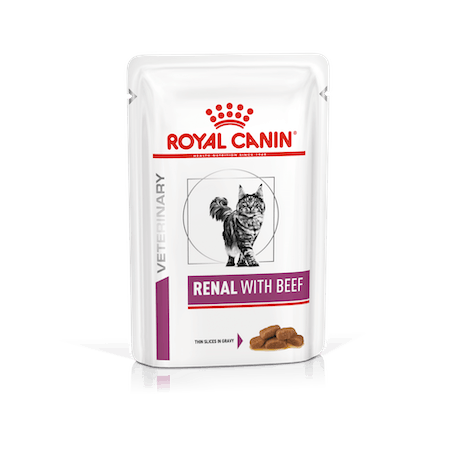 Royal Canin Cat Renal Beef Thin Slices in Gravy Pouch - A - Vet Shop