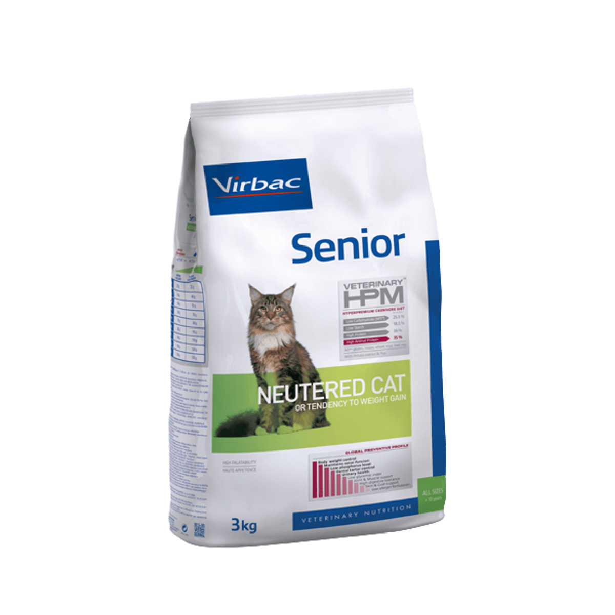 Virbac HPM Senior Neutered Cat - Svin og Fjærkre - A - Vet Shop