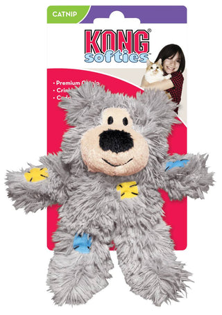 KONG Cat Softies Patchwork Bear