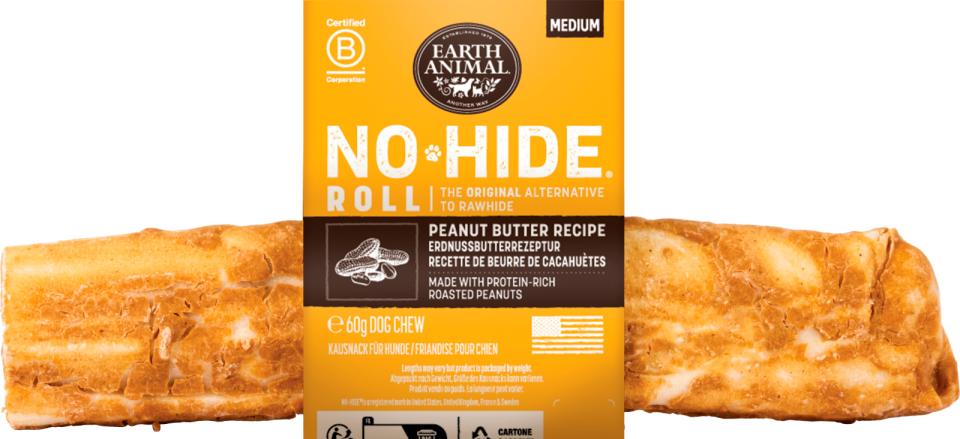 Earth Animal No - Hide Peanut Butter Chews - Tyggebein & Tyggepinner (M) fra Earth Animal | Kjøp hos A - Vet Shop