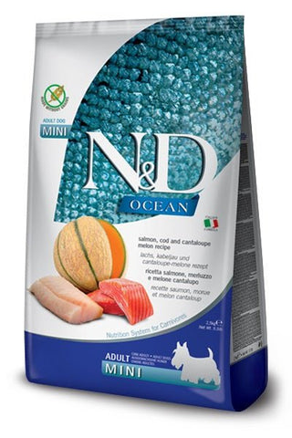 Farmina N&D Dog Ocean Salmon, Cod & Cantaloupe Melon Adult Mini - A - Vet Shop