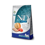 Farmina N&D Dog Ocean Salmon, Cod & Cantaloupe Melon Adult Mini - Tørrfôr (2.5 kg) fra Farmina | Kjøp hos A - Vet Shop