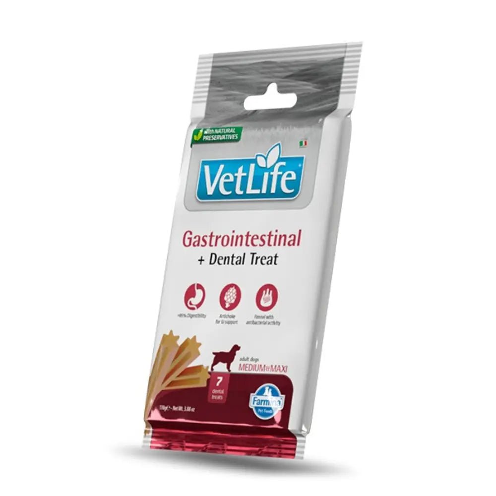Farmina VetLife Dental Treat Gastrointestinal - Tanntygg (Med/Max 100 g) fra Farmina VetLife | Kjøp hos A - Vet Shop