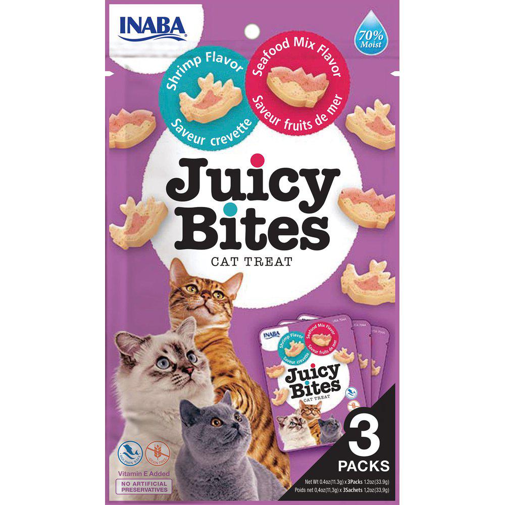 Juicy Cat Bites Shrimp and Seafood Flavor - A - Vet Shop