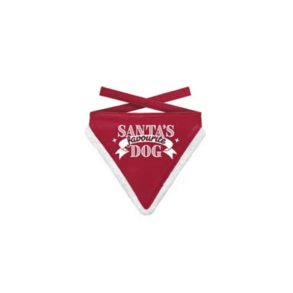 Julebandana Santas Favourite Dog - Accessories (M) fra Merry Pets | Kjøp hos A - Vet Shop
