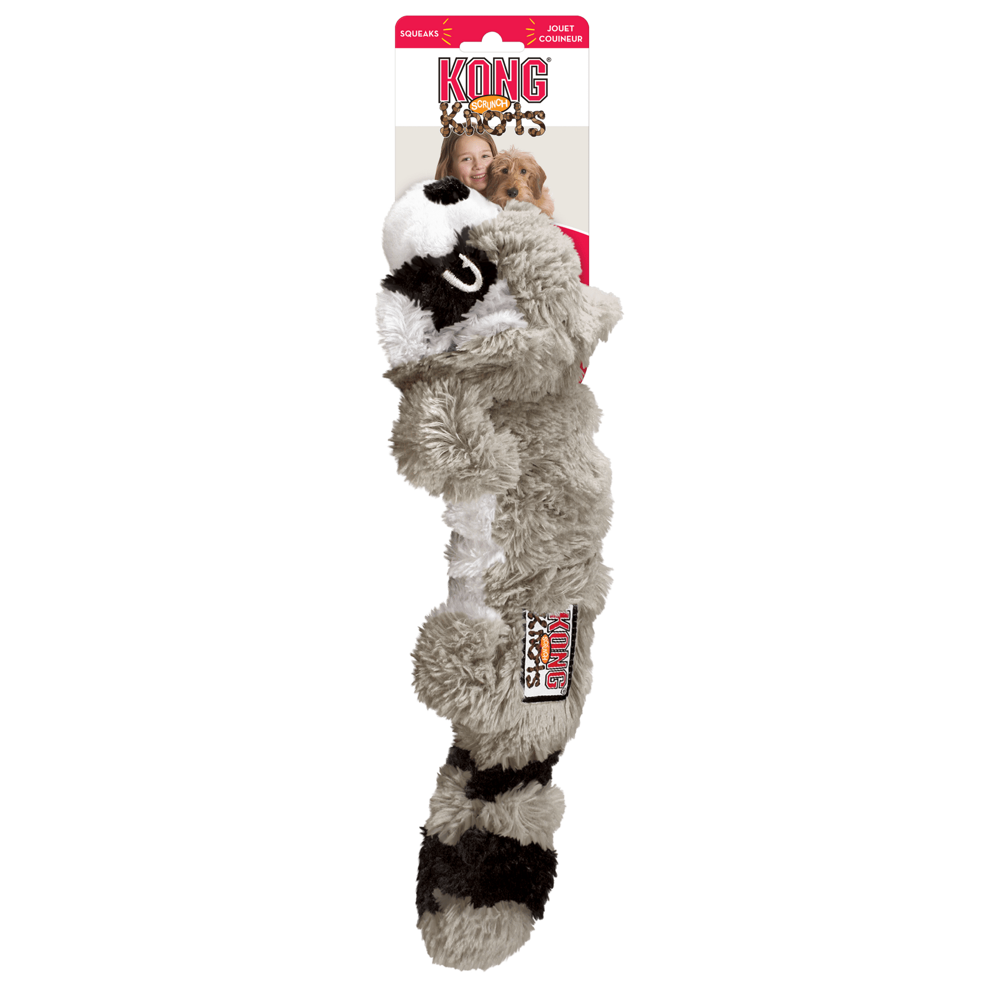 Kong Knots Scrunch Raccoon - A - Vet Shop