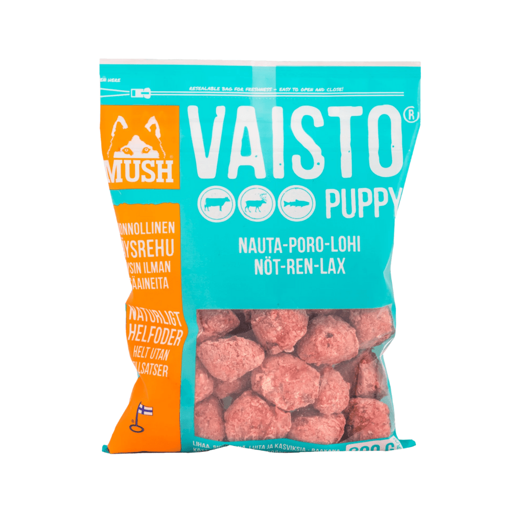 Mush Vaisto Puppy Isblå - Råfôr () fra Mush | Kjøp hos A - Vet Shop