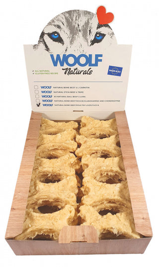Woolf Natural Bone - Beef, Poultry Liver & Yucca