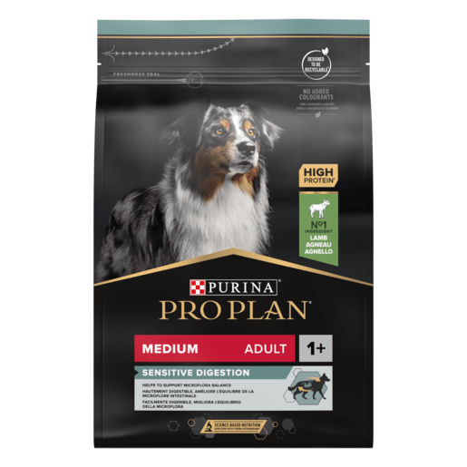Purina Pro Plan Dog Medium Adult Sensitive Digestion Lam - Tørrfôr (3 kg) fra Purina | Kjøp hos A - Vet Shop