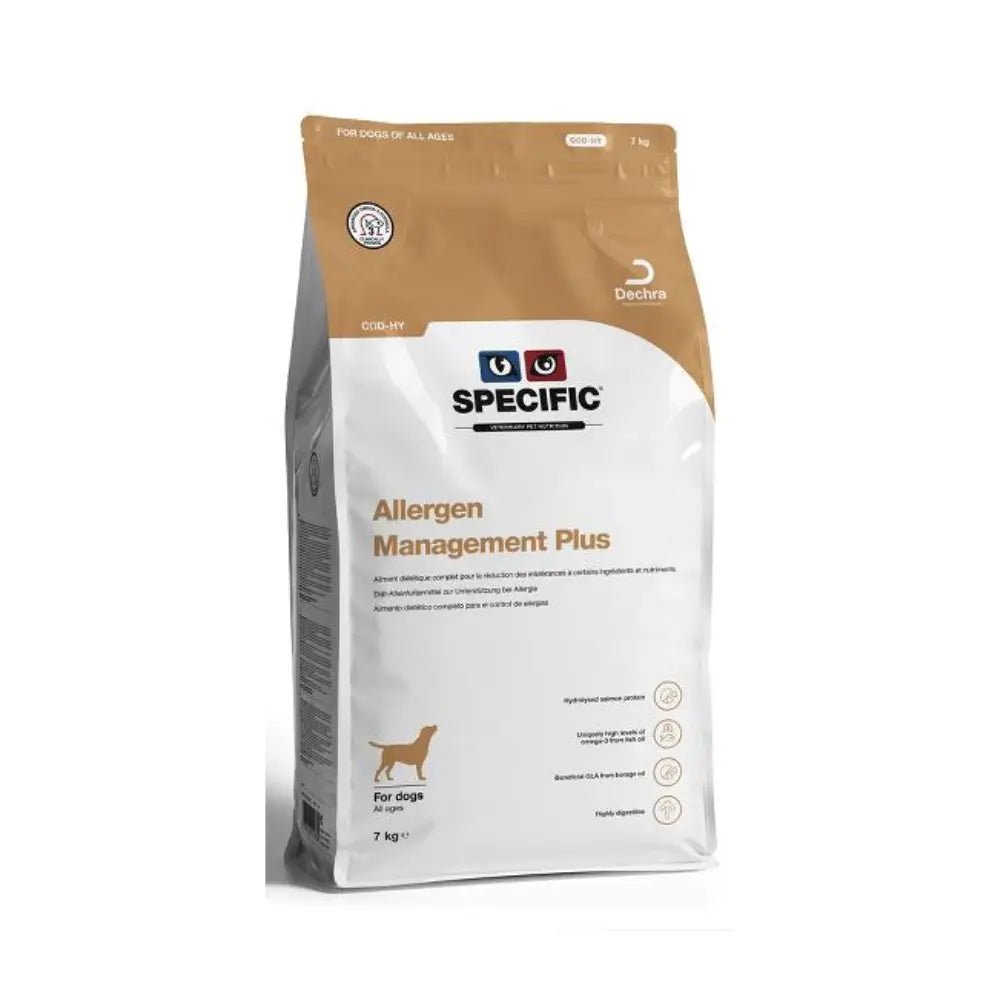 Specific Dogs COD - HY Food Allergen Management Plus - Matsensitivitet (12 kg) fra Specific | Kjøp hos A - Vet Shop