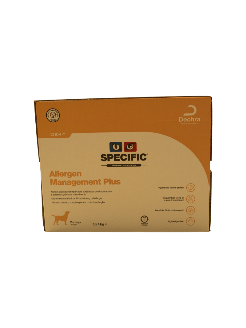 Specific Dogs COD - HY Food Allergen Management Plus - Matsensitivitet (12 kg) fra Specific | Kjøp hos A - Vet Shop