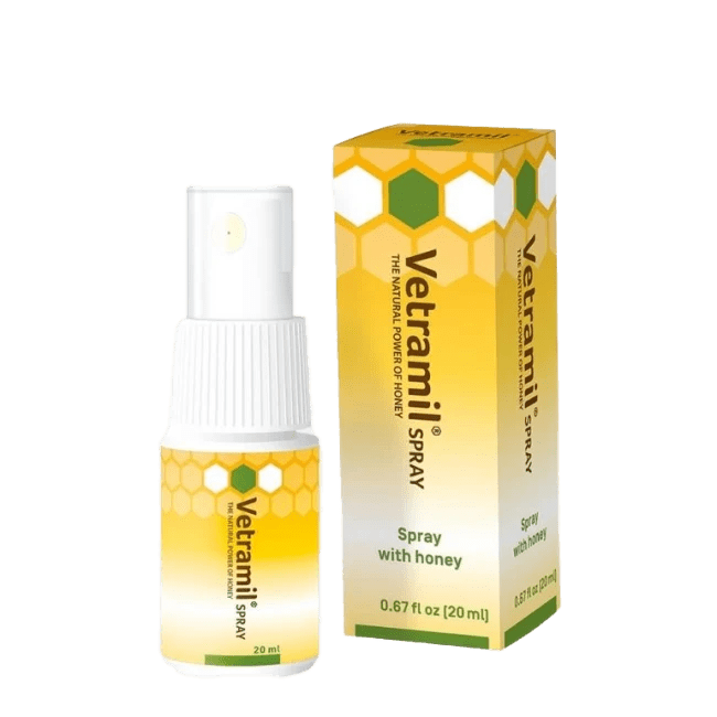 Vetramil Sårspray m/ Honning til Dyr - Sårbehandling (100 ml) fra Interfarm | Kjøp hos A - Vet Shop