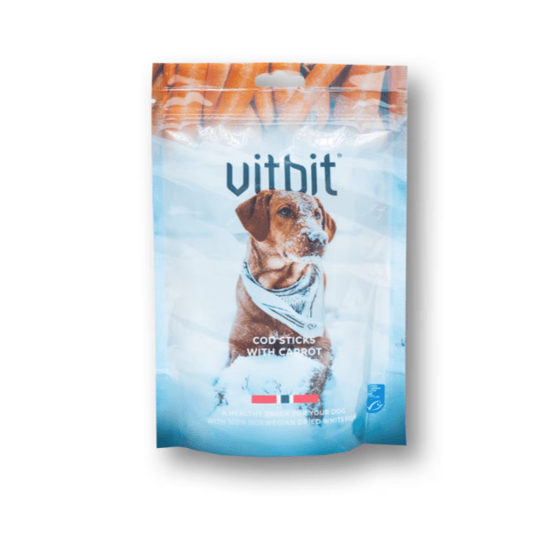 Vitbit Cod Sticks med Gulrot - A - Vet Shop