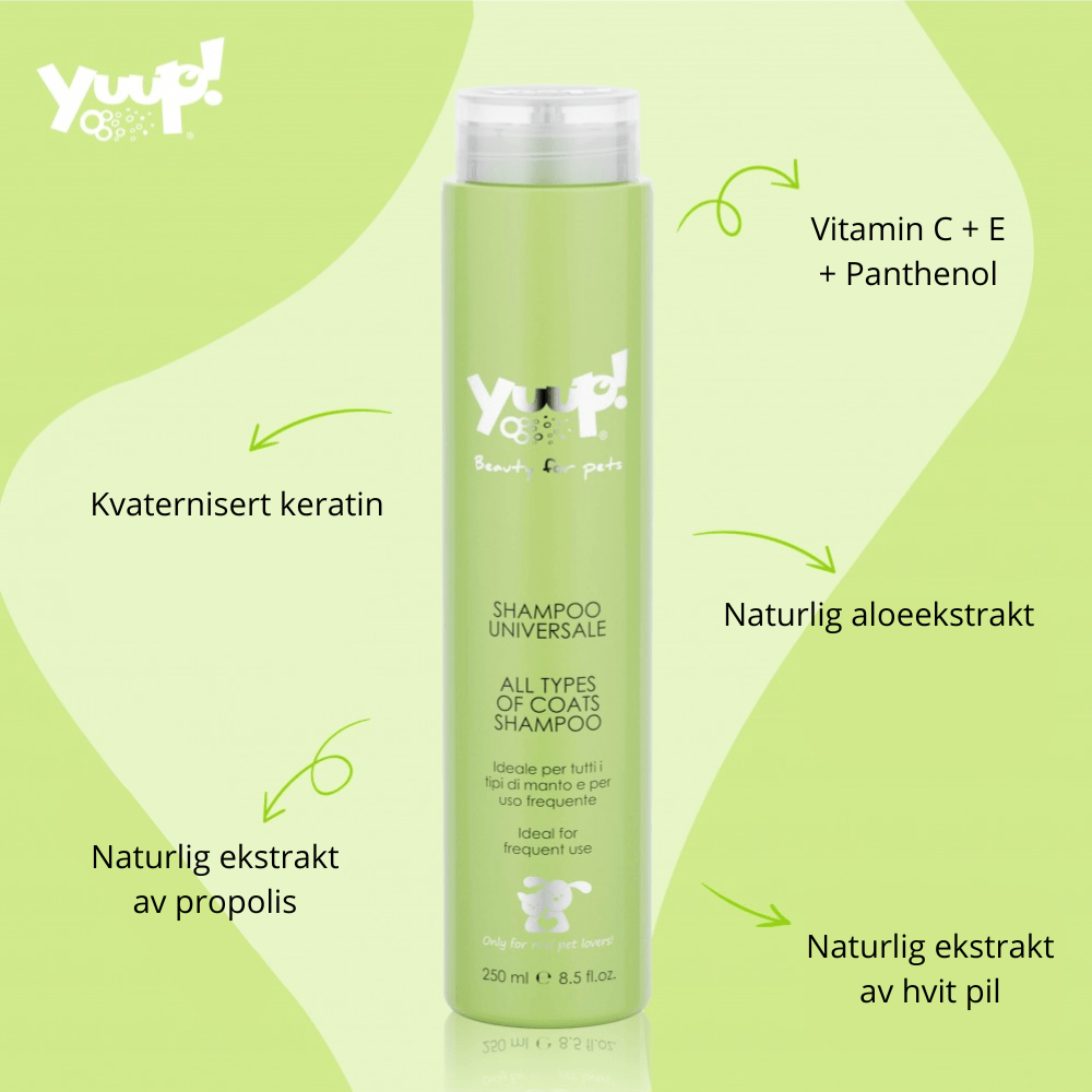 Yuup! All Types Of Coats Shampoo - Shampoo & Pleieprodukter () fra Yuup | Kjøp hos A - Vet Shop