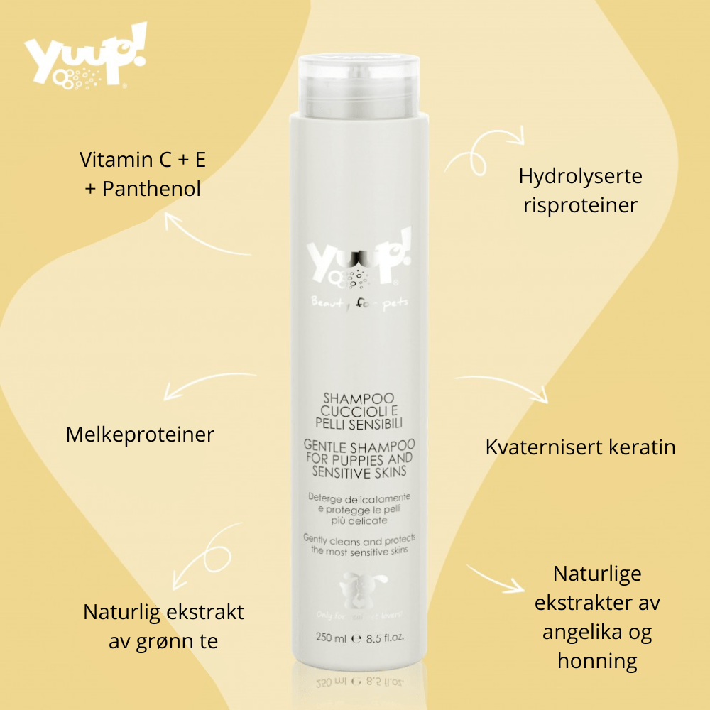 Yuup! Gentle Shampoo for Puppies and Sensitive Skins - Shampoo & Pleieprodukter () fra Yuup | Kjøp hos A - Vet Shop
