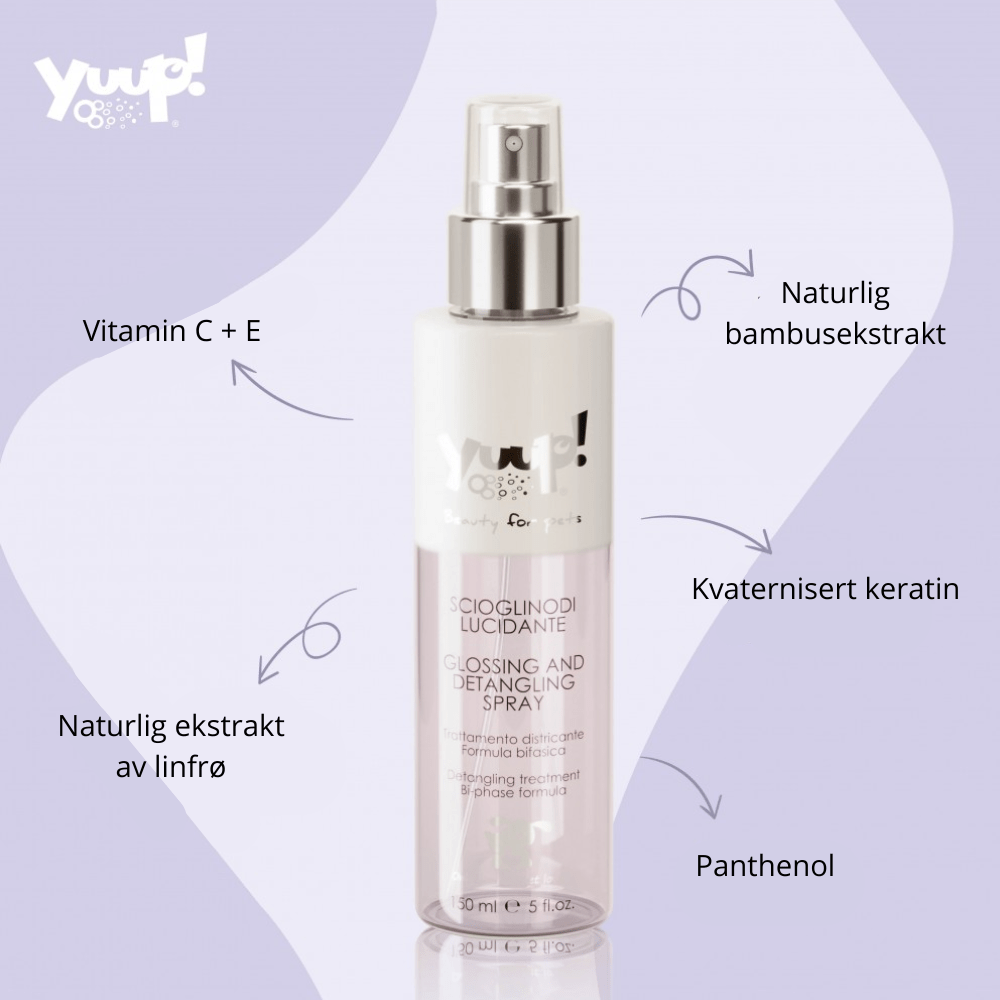 Yuup! Glossing and Detangling Spray - Shampoo & Pleieprodukter () fra Yuup | Kjøp hos A - Vet Shop