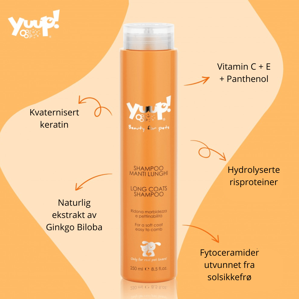 Yuup! Long Coats Shampoo - Shampoo & Pleieprodukter () fra Yuup | Kjøp hos A - Vet Shop