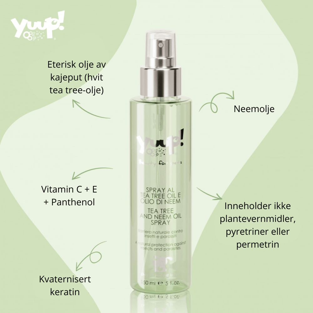 Yuup! Tea Tree and Neem Oil Spray - Insektsmiddel () fra Yuup | Kjøp hos A - Vet Shop