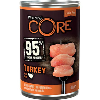 Core 95% Dog Monoprotein Turkey With Kale - 400g