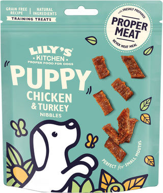 Lily's Kitchen Chicken & Turkey Nibbles For Puppies 70g
