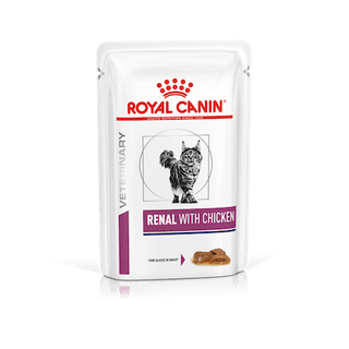 Royal Canin Cat - Vital Renal Chicken Thin Slices In Gracvy Pouch 12x85g