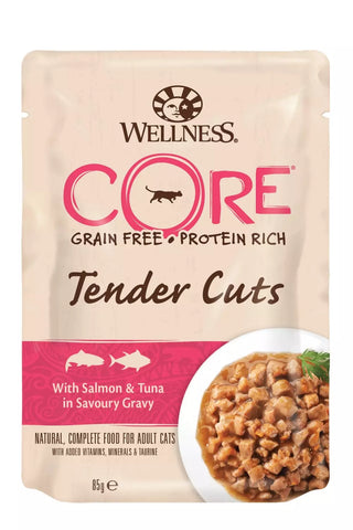 Core Cat Tender Cuts Salmon & Tuna in Gravy 85gram