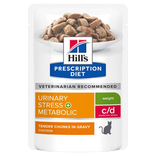 Hills Prescription Diet Feline c/d Multicare Stress + Metabolic Posjonsposer 12x85g